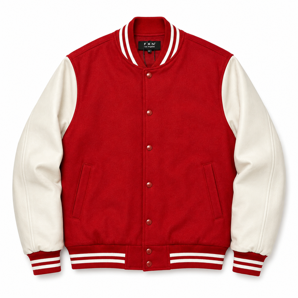 VARSITY JACKET FAUX LEATHER