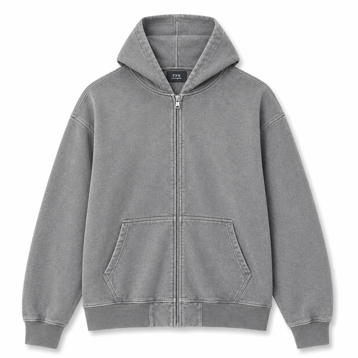 VINTAGE WASH ZIP HOODIE