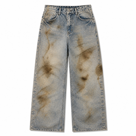 DIRTY DENIM WORK PANTS