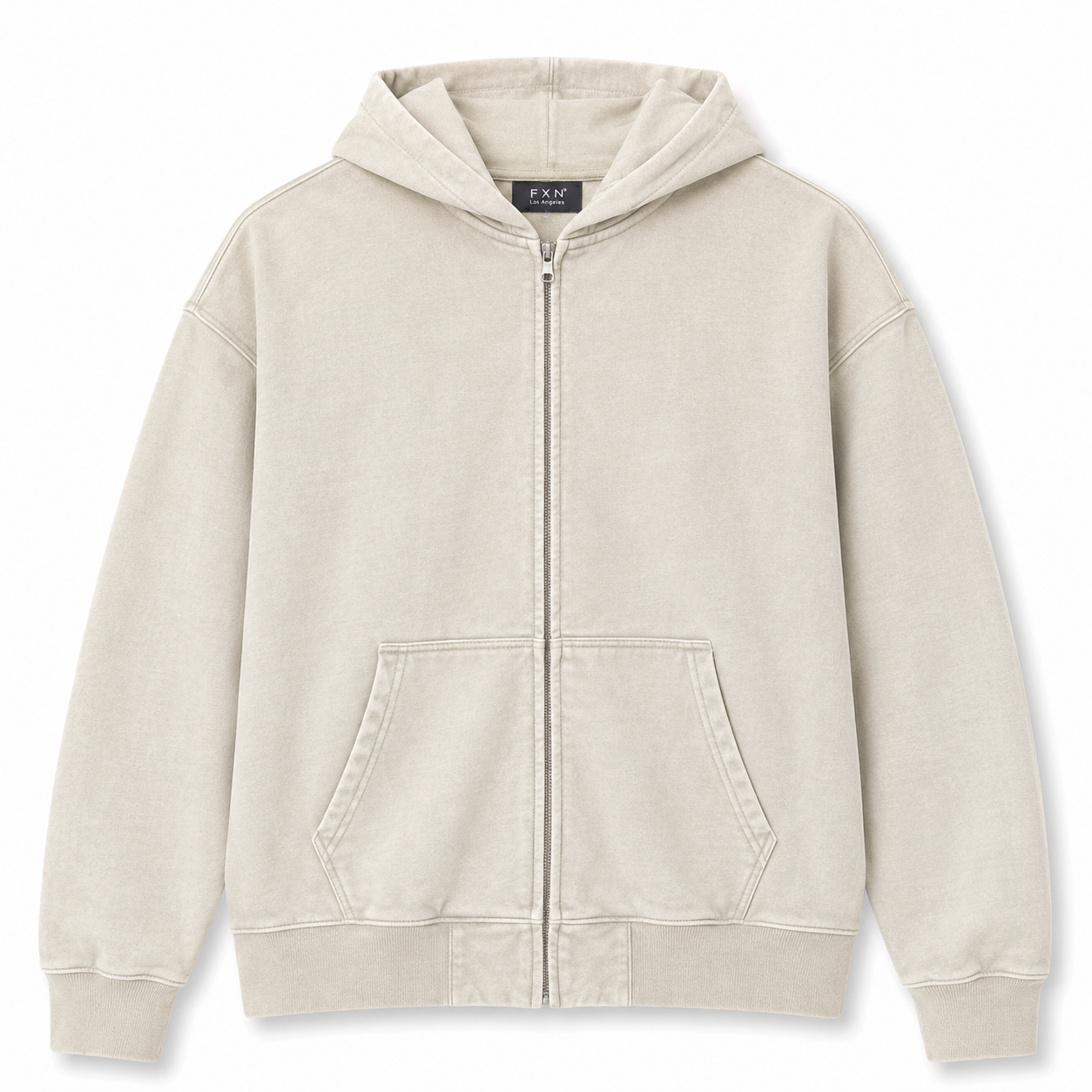 VINTAGE WASH ZIP HOODIE