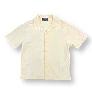 LINEN SHORT SLEEVE SHIRT - IVORY