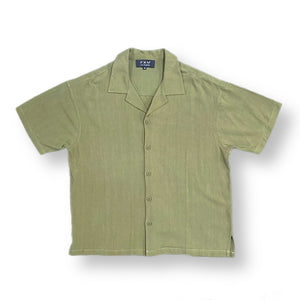 LINEN SHORT SLEEVE SHIRT - OLIVE