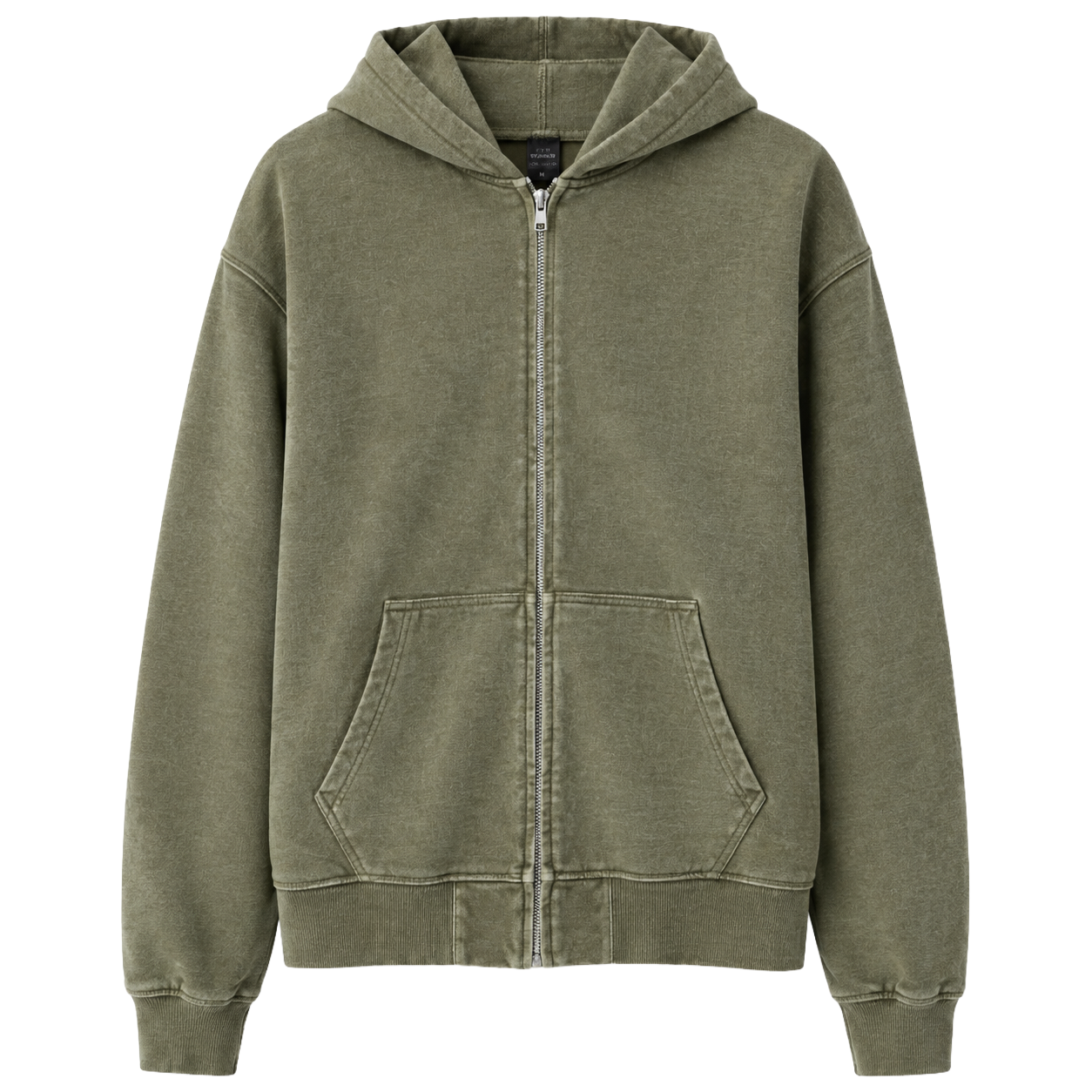 VINTAGE WASH ZIP HOODIE