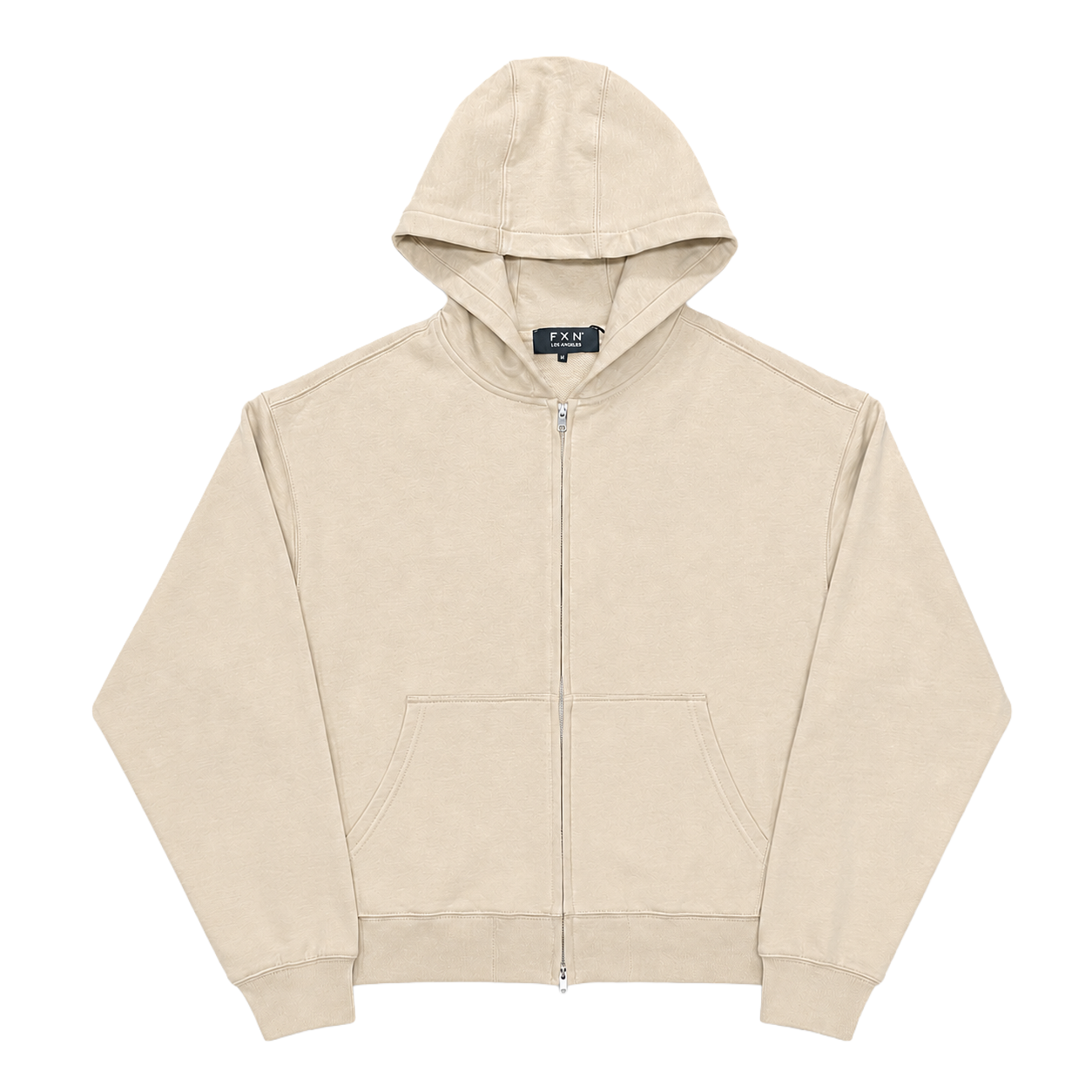 METAL ZIP CROP HOODIE