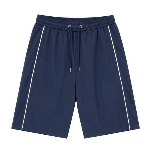 EXTRA BAGGY STURDY TRACK SHORTS - NAVY