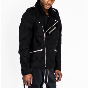 SUEDED BIKER JACKET - FXN menswear