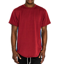 Load image into Gallery viewer, COLORBAR SIDE TAPE KNIT TOP - BURGUNDY - FXN menswear