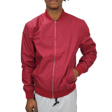 Load image into Gallery viewer, COATED COTTON BOMBER UNISEX - BURGUNDY - FXN menswear