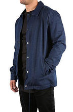 Load image into Gallery viewer, HEAVY TWILL COACH&#39;S JACKET - CHAMBRAY DENIM - FXN menswear
