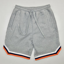 Load image into Gallery viewer, GRAY FRENCH TERRY STRIPE SHORTS