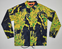 Load image into Gallery viewer, YELLOW &amp; NAVY BLUE TIE DYE COACHS JACKET