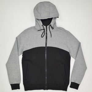 GRAY & BLACK COLORBLOCK JACKET
