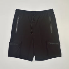 Load image into Gallery viewer, BLACK TECH CARGO SHORTS