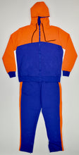 Load image into Gallery viewer, ORANGE &amp; NAVY BLUE COLORBLOCK JACKET