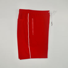 Load image into Gallery viewer, RED TECH PIPED SHORTS
