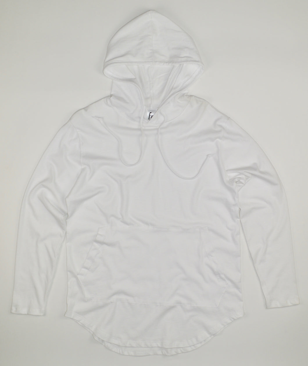 WHITE JERSEY HOODIE