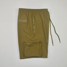 Load image into Gallery viewer, OLIVE GREEN TECH CARGO SHORTS