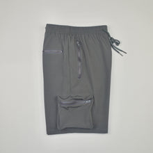 Load image into Gallery viewer, GRAY TECH CARGO SHORTS
