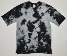 Load image into Gallery viewer, BLACK &amp; GRAY TIE DYE SHORT SLEEVE SHIRT