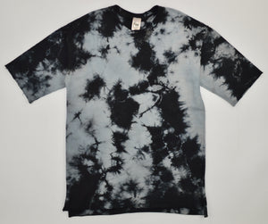 BLACK & GRAY TIE DYE SHORT SLEEVE SHIRT