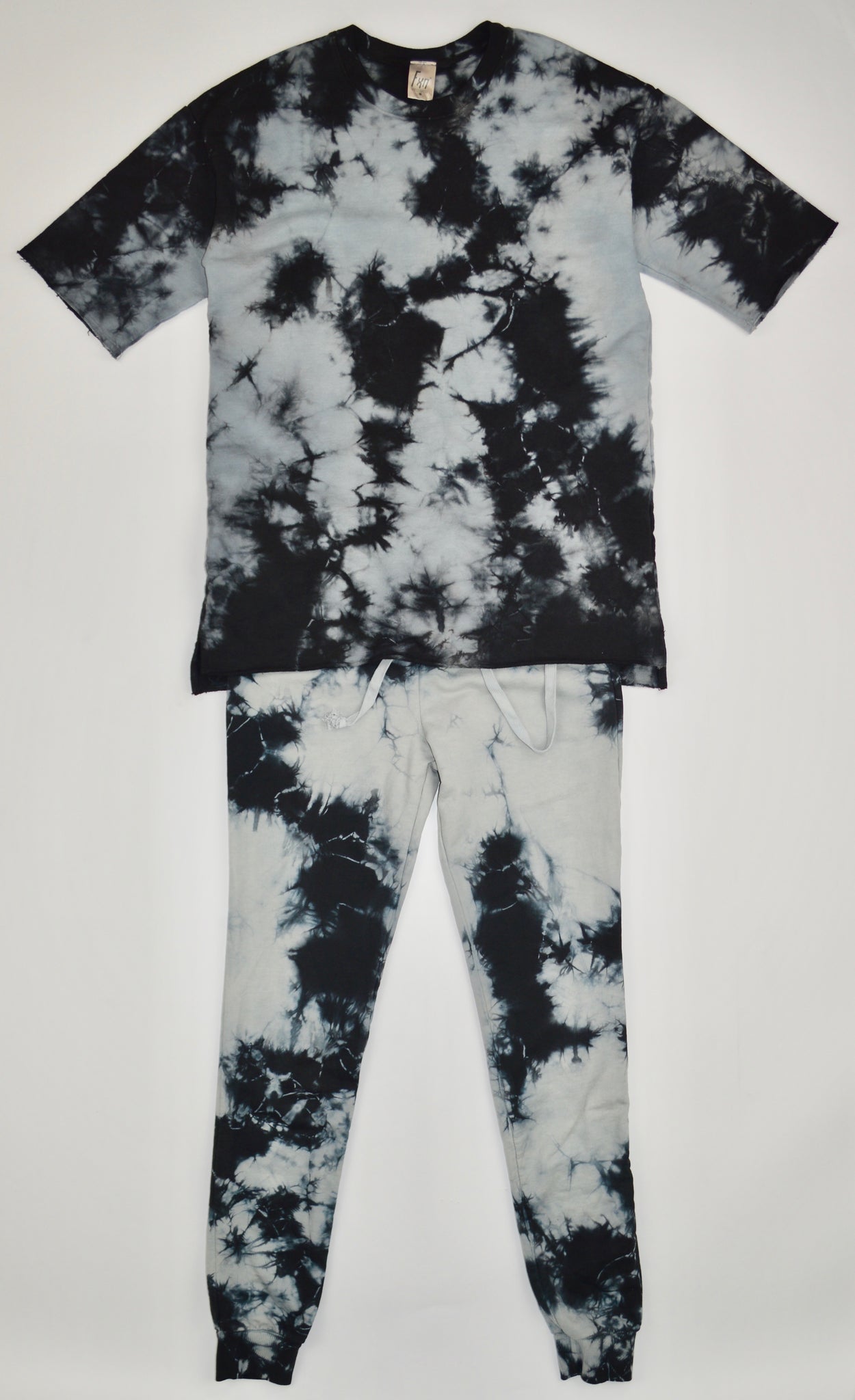 BLACK & YELLOW TIE DYE SHORT SLEEVE SHIRT – FXN menswear