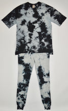 Load image into Gallery viewer, BLACK &amp; GRAY TIE DYE JOGGERS