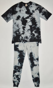 BLACK & GRAY TIE DYE JOGGERS