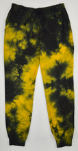 Load image into Gallery viewer, BLACK &amp; YELLOW TIE DYE JOGGERS