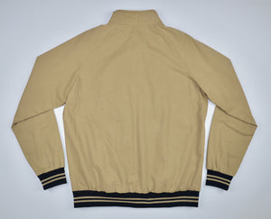 KHAKI TWILL HARRINGTON JACKET