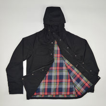 Load image into Gallery viewer, BLACK UTILITY RAIN JACKET