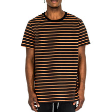 Load image into Gallery viewer, NARROW STRIPE BOX T - BLACK/ORANGE - FXN menswear