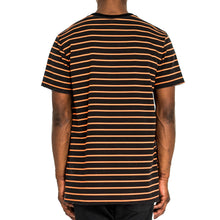 Load image into Gallery viewer, NARROW STRIPE BOX T - BLACK/ORANGE - FXN menswear