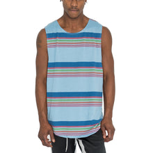 Load image into Gallery viewer, &quot;SCHOOL STRIPES&quot; MUSCLE TANK - BLUE - FXN menswear