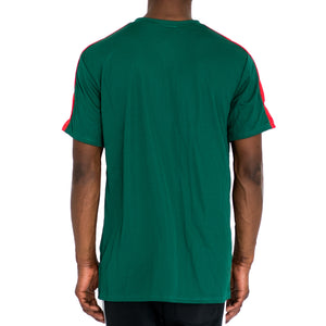 QUICK-DRY ATHLETIC TEE - GREEN/RED - FXN menswear