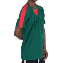 Load image into Gallery viewer, QUICK-DRY ATHLETIC TEE - GREEN/RED - FXN menswear