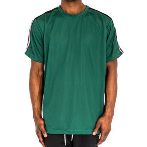 SHOULDER TAPE QUICK-DRY TEE - GREEN - FXN menswear