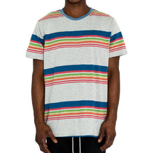 Load image into Gallery viewer, &quot;SCHOOL STRIPES&quot; KNIT TEE - GREY - FXN menswear