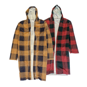 PLAID FLANNEL SWEATER COAT - FXN menswear