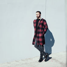 Load image into Gallery viewer, PLAID FLANNEL SWEATER COAT - FXN menswear