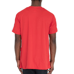 QUICK-DRY ATHLETIC TEE - RED/WHITE - FXN menswear