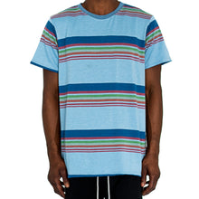 Load image into Gallery viewer, &quot;SCHOOL STRIPES&quot; KNIT TEE - BLUE - FXN menswear