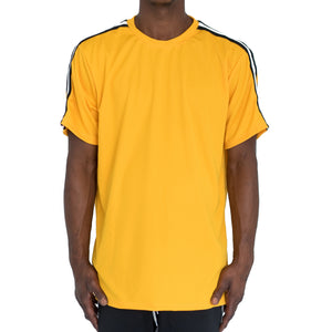 SHOULDER TAPE QUICK-DRY TEE - YELLOW - FXN menswear